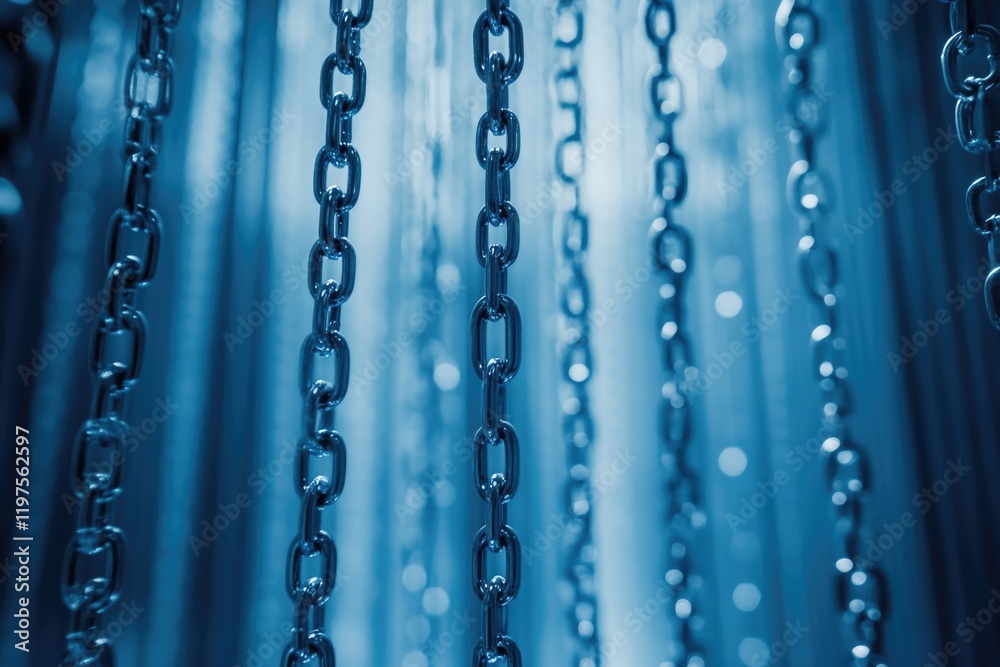 Chains hanging from ceiling Chains hanging from ceiling