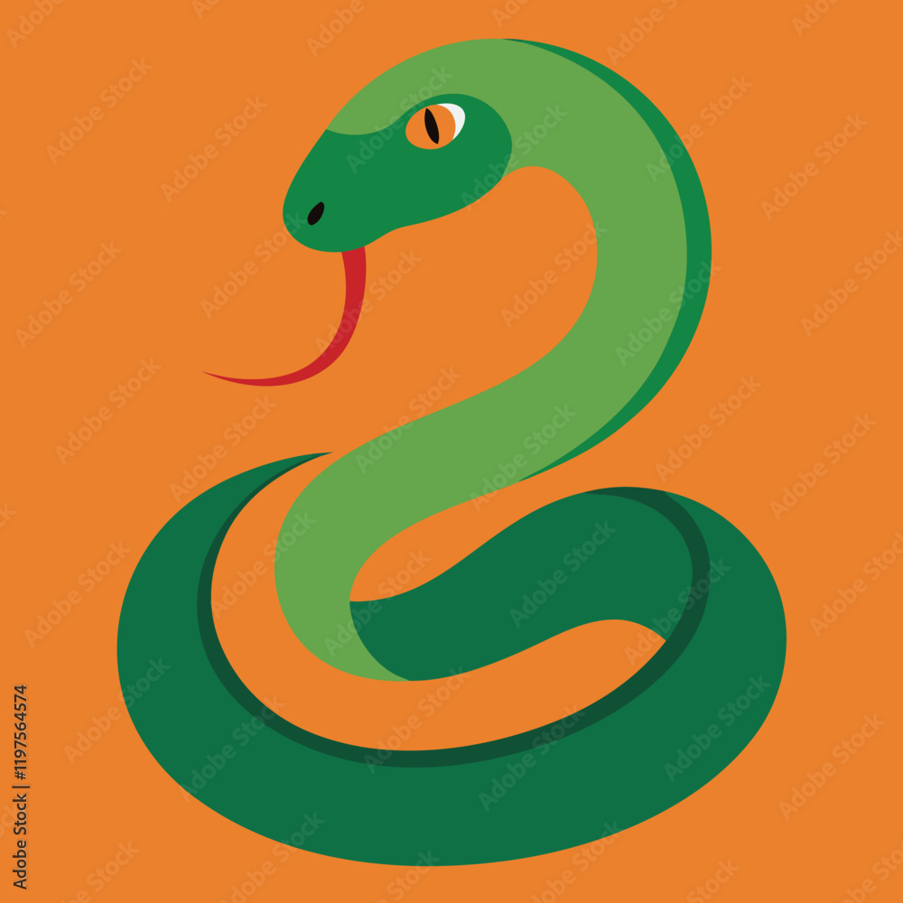 Fototapeta premium snake vector illustration