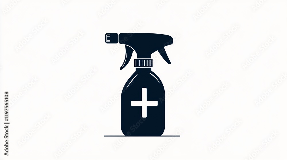 Obraz premium Effective Cleaning and Disinfection with Dish Sprayer Liquid for Coronavirus Prevention