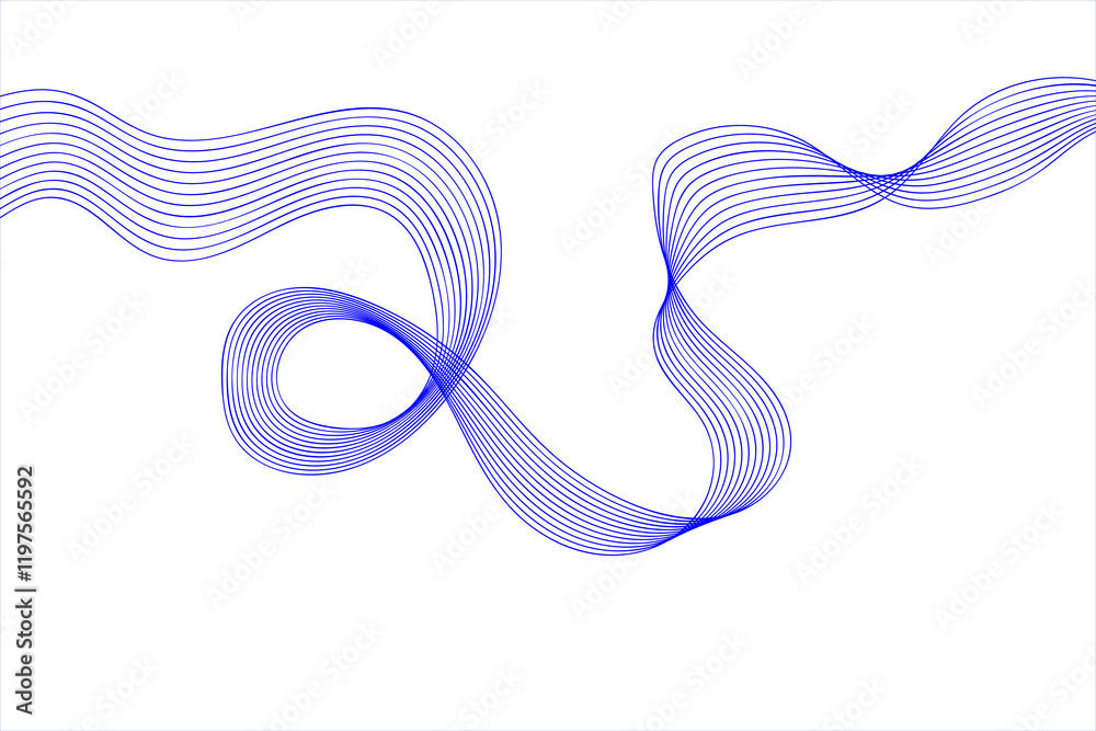 Fototapeta premium Abstract background of lines. Digital technology cyber background