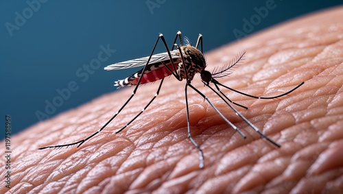  A Spider Skillfully Weaving Its Intricate Web in the Quiet of the Morning