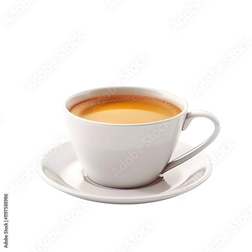 Wallpaper Mural A steaming cup of tea in a white mug sits on a matching saucer on a transparent background perfect for adding to your design projects Torontodigital.ca