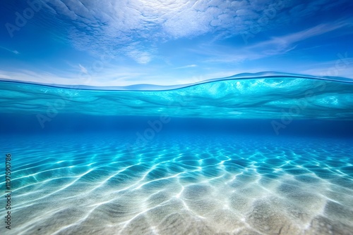 Fototapeta Naklejka Na Ścianę i Meble -  blue sea and blue sky