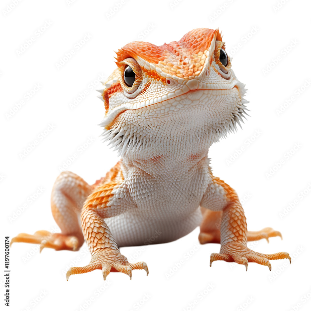 Naklejka premium Bearded Dragon 3D isolated on transparent background