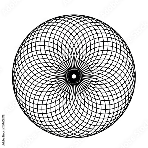 Torus Yantra Geometric Circular Grid Design