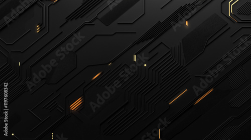 black Abstract Technology Background