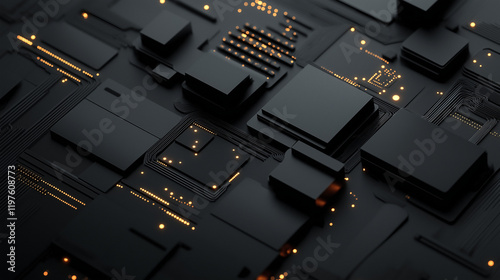 black Abstract Technology Background