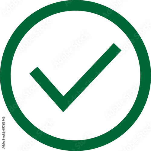 Free Download Simple green check mark, isolated tick symbols, checklist signs, and approval badge. Flat and modern checkmark design, vector illustration. - GFXLoad