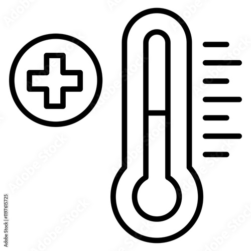 Thermometer  Icon Element For Design