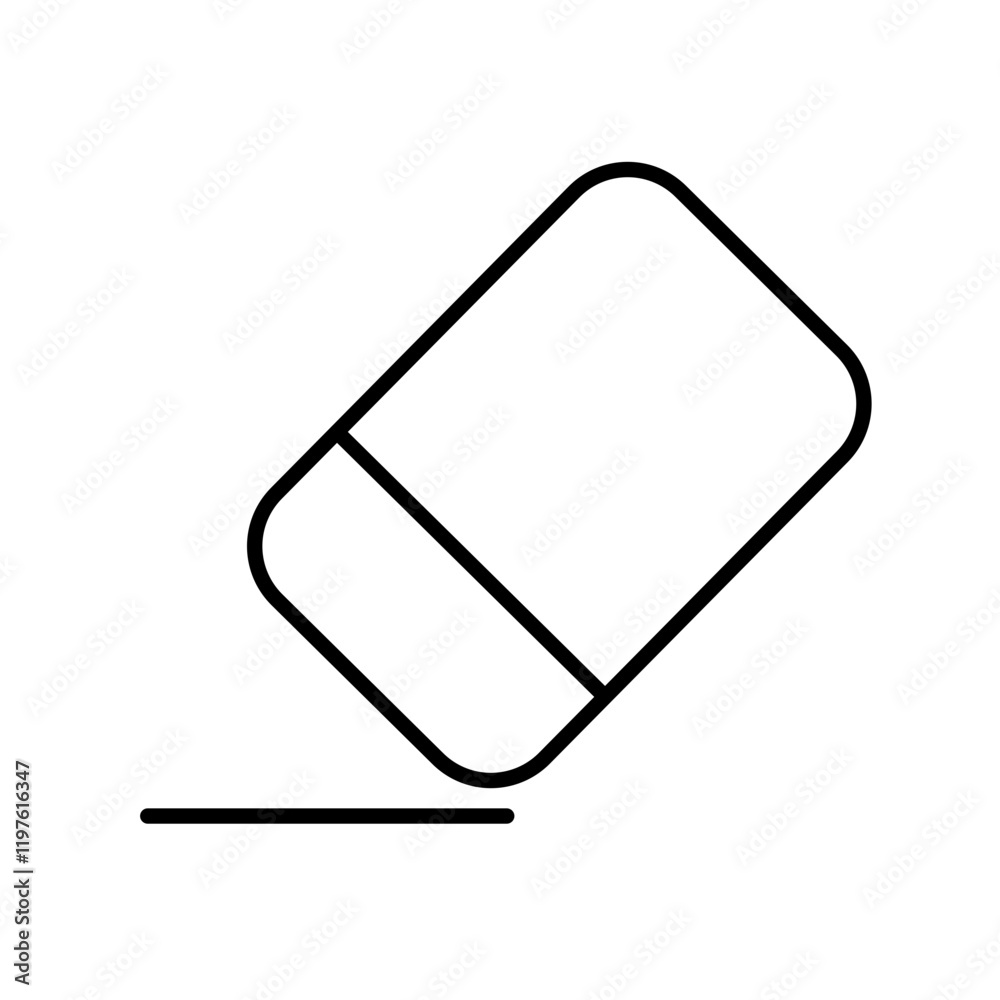 Icon Line - Eraser Icon Line - Eraser