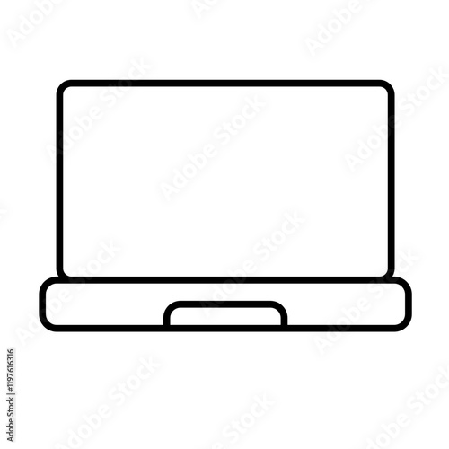 Icon Line -  Laptop practice lessons