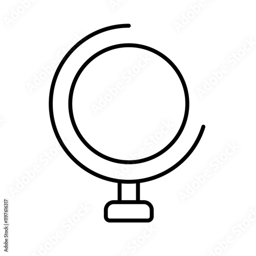 Icon Line -  Global history learning
