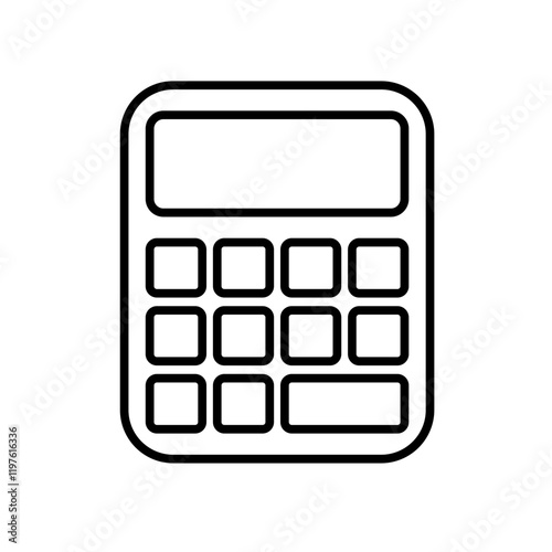 Icon Line - Calculator learn to count