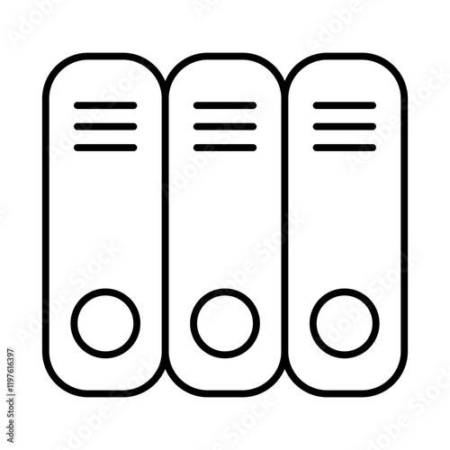 Icon Line -  School data archive