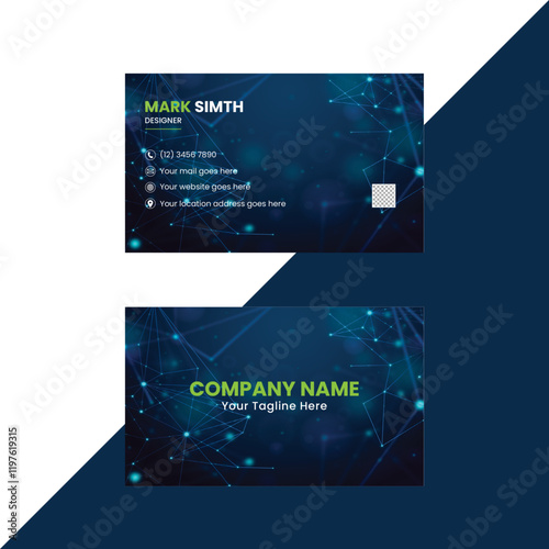 Double-sided creative business card template,Creative and modern business card template,Business card design template, Clean professional business card template, visiting card, business card template.