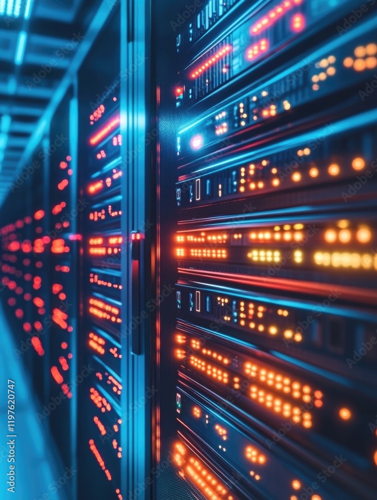 Data Center Server Row Data Center Server Row