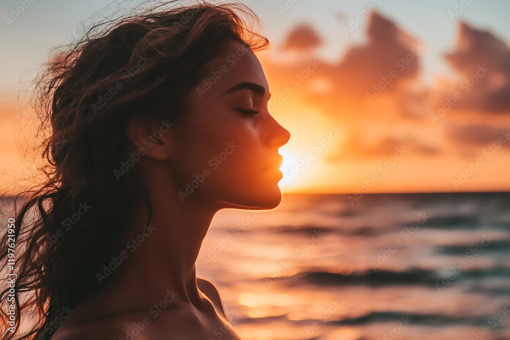 Fototapeta premium Generative AI photo showcasing harmony on exotic vacation in tropics