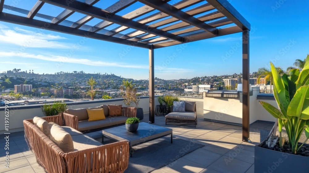 Stunning City View from Rooftop Terrace Stunning City View from Rooftop Terrace