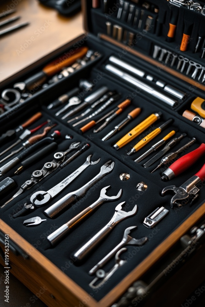 Fototapeta premium Toolbox with various tools