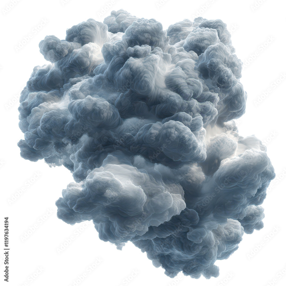 Dark storm clouds in a dynamic formation against a Png backdrop depicting intense weather conditions, 3D cartoon Dark Storm Clouds On transparent background Dark storm clouds in a dynamic formation against a Png backdrop depicting intense weather conditions, 3D cartoon Dark Storm Clouds On transparent background