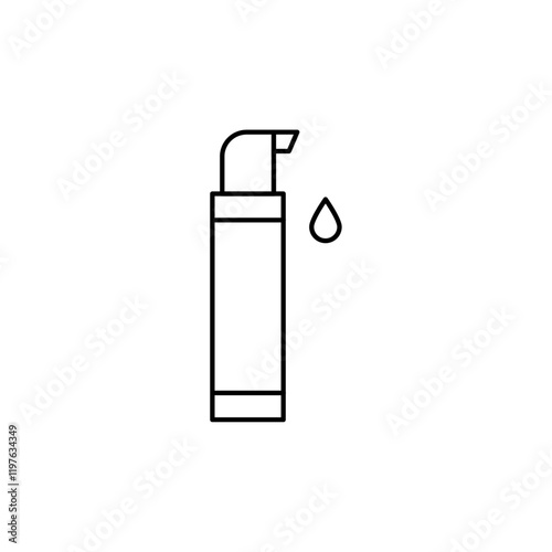 Concealer icon in liner stroke style