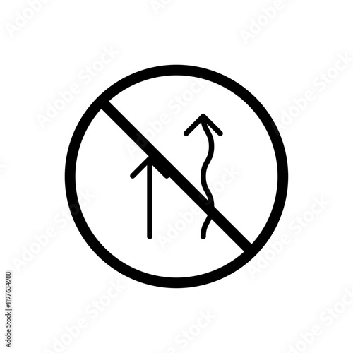 Do not overtake traffic sign vector in black colors