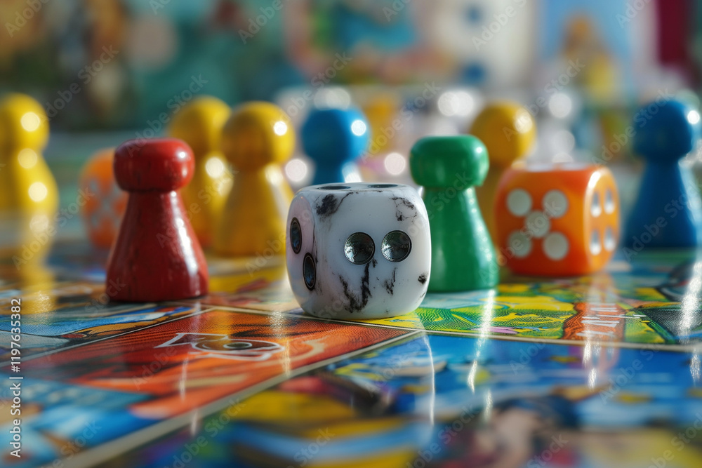 Fototapeta premium playing cards and dice