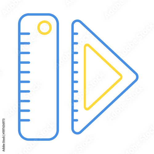 Icon two line color theme back school