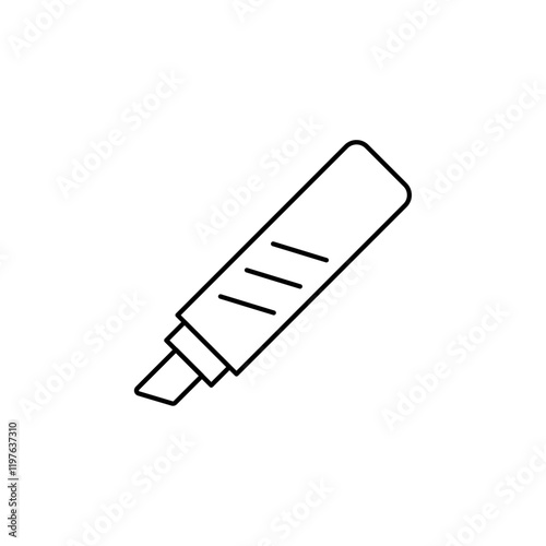 Marker icon in liner stroke style