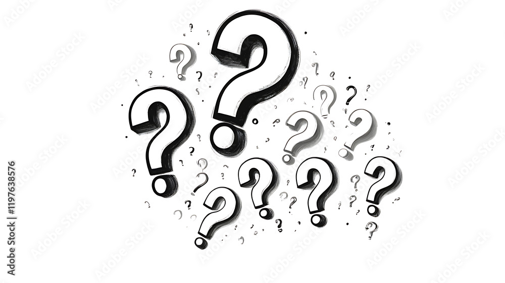 Question Mark: A symbol of Questions and Curiosity, Unlocking Knowledge and Solutions, brainstorming, reflective thinking. Question Mark: A symbol of Questions and Curiosity, Unlocking Knowledge and Solutions, brainstorming, reflective thinking.