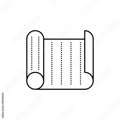 Sandpaper icon in liner stroke style