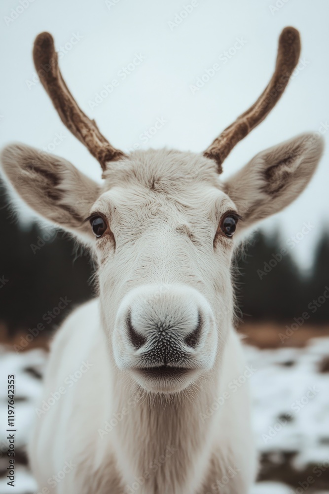 Obraz premium Goat with antlers