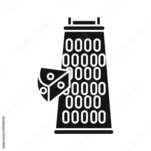 Cheese grater icon Simple thin line flat symbol