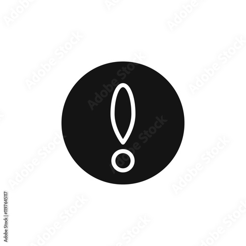 Disclaimer icon Simple thin line flat symbol