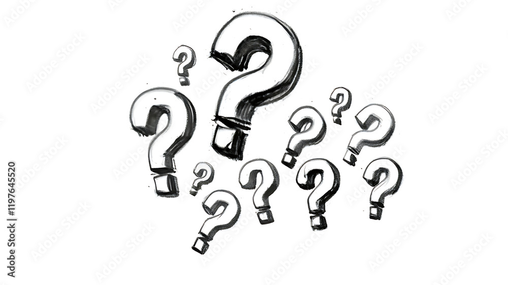 Question Mark: A symbol of Questions and Curiosity, Unlocking Knowledge and Solutions, brainstorming, reflective thinking. Question Mark: A symbol of Questions and Curiosity, Unlocking Knowledge and Solutions, brainstorming, reflective thinking.