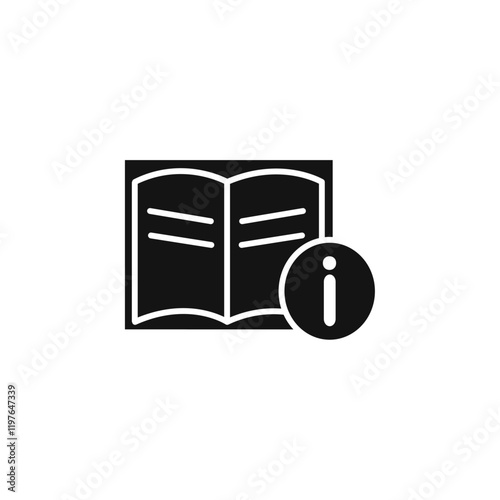 Instruction icon Simple thin line flat symbol
