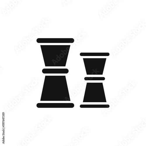 Jigger icon Simple thin line flat symbol