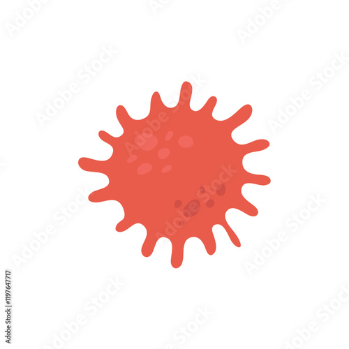 HIV virus. Vector illustration in flat style.