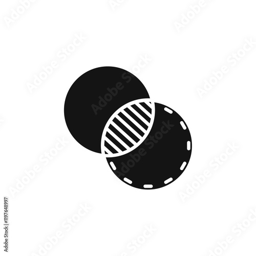 Opacity icon Simple thin line flat symbol