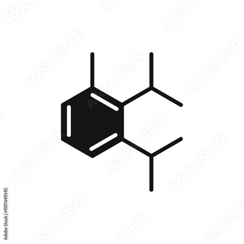 Phthalate free icon Simple thin line flat symbol