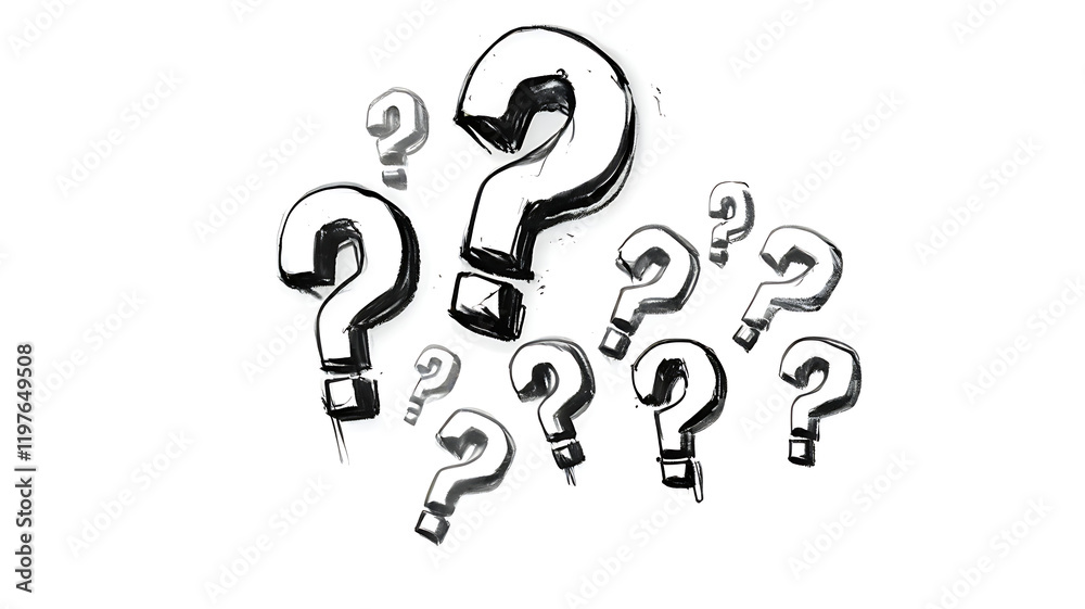 Question Mark: A symbol of Questions and Curiosity, Unlocking Knowledge and Solutions, brainstorming, reflective thinking. Question Mark: A symbol of Questions and Curiosity, Unlocking Knowledge and Solutions, brainstorming, reflective thinking.
