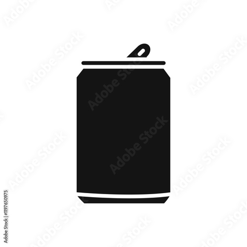 Soda can icon Simple thin line flat symbol