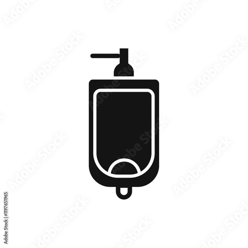 Urinal icon Simple thin line flat symbol