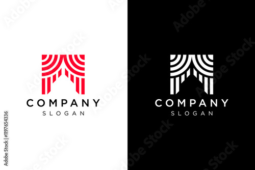 curtain design logo
