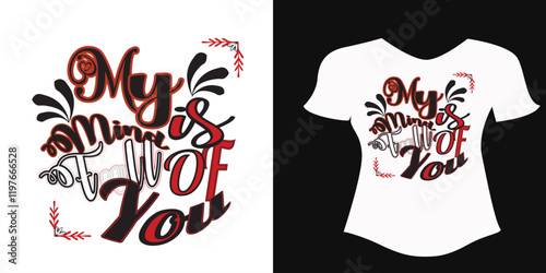 My mind of you T-shirt girl