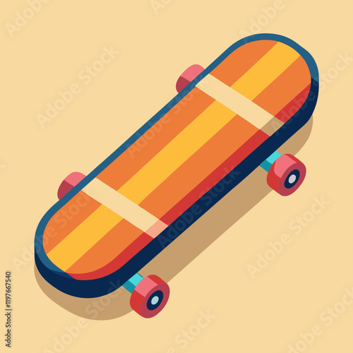 illustration of skateboard