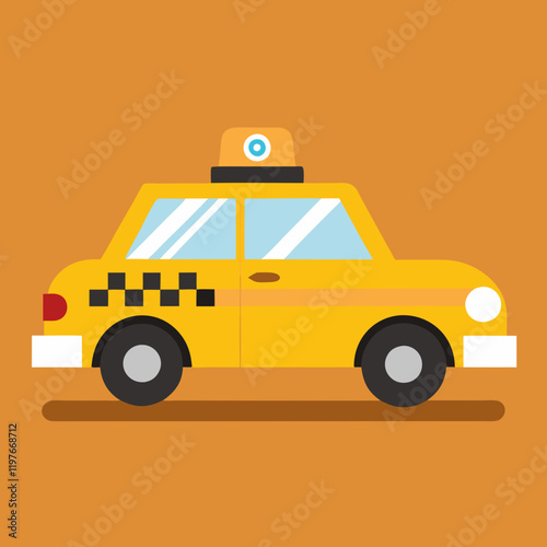 taxi car illustration
