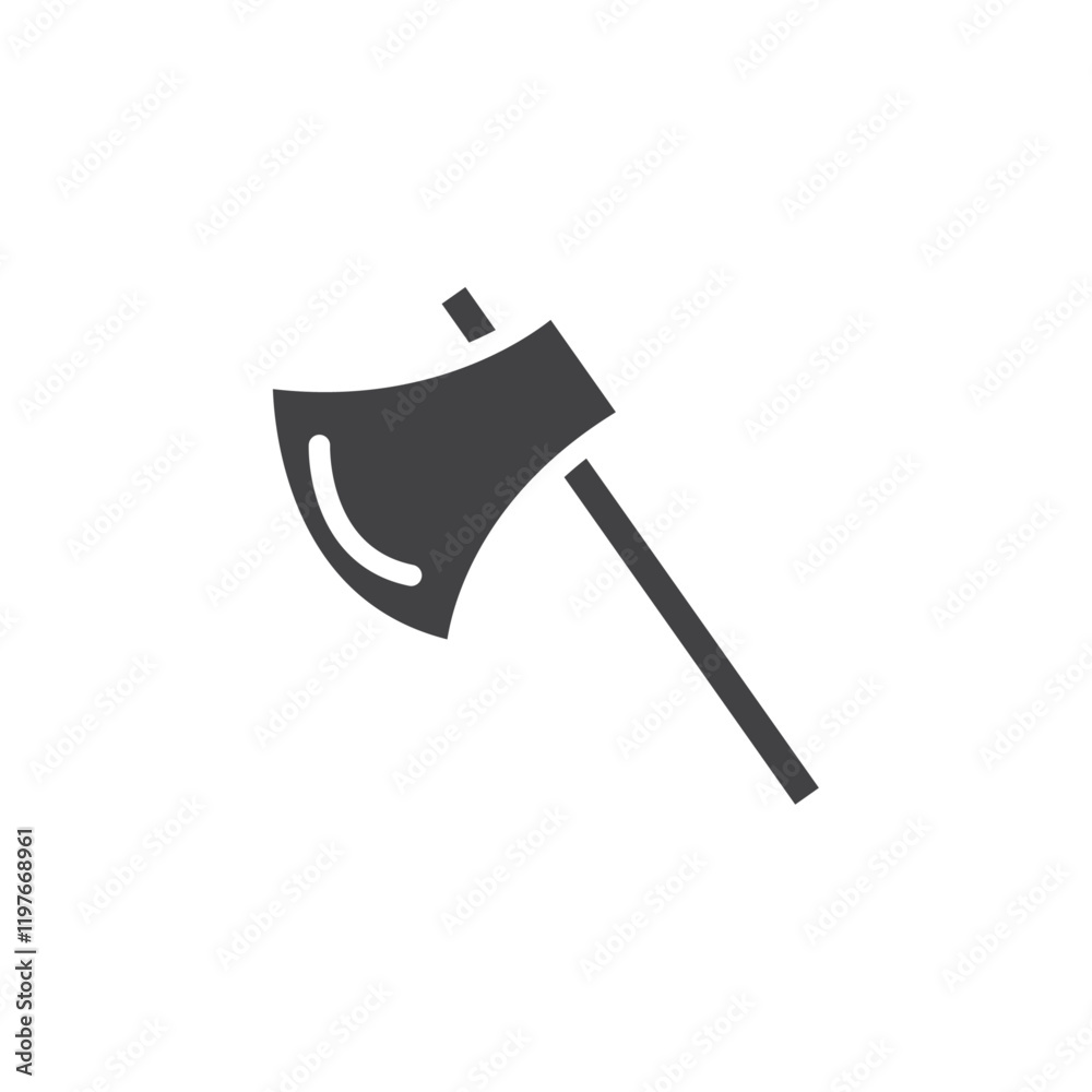 Axe icon Symbol mark in filled style Axe icon Symbol mark in filled style
