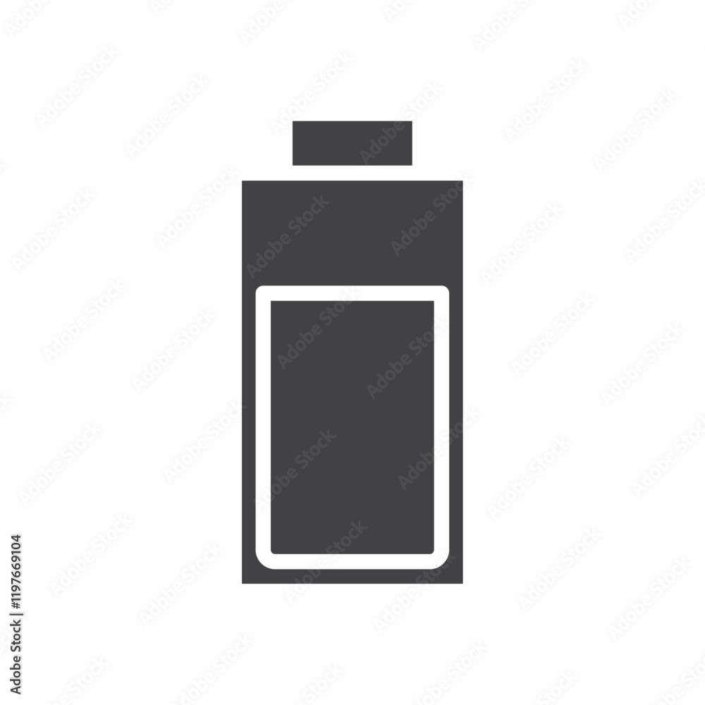 Battery icon Symbol mark in filled style Battery icon Symbol mark in filled style