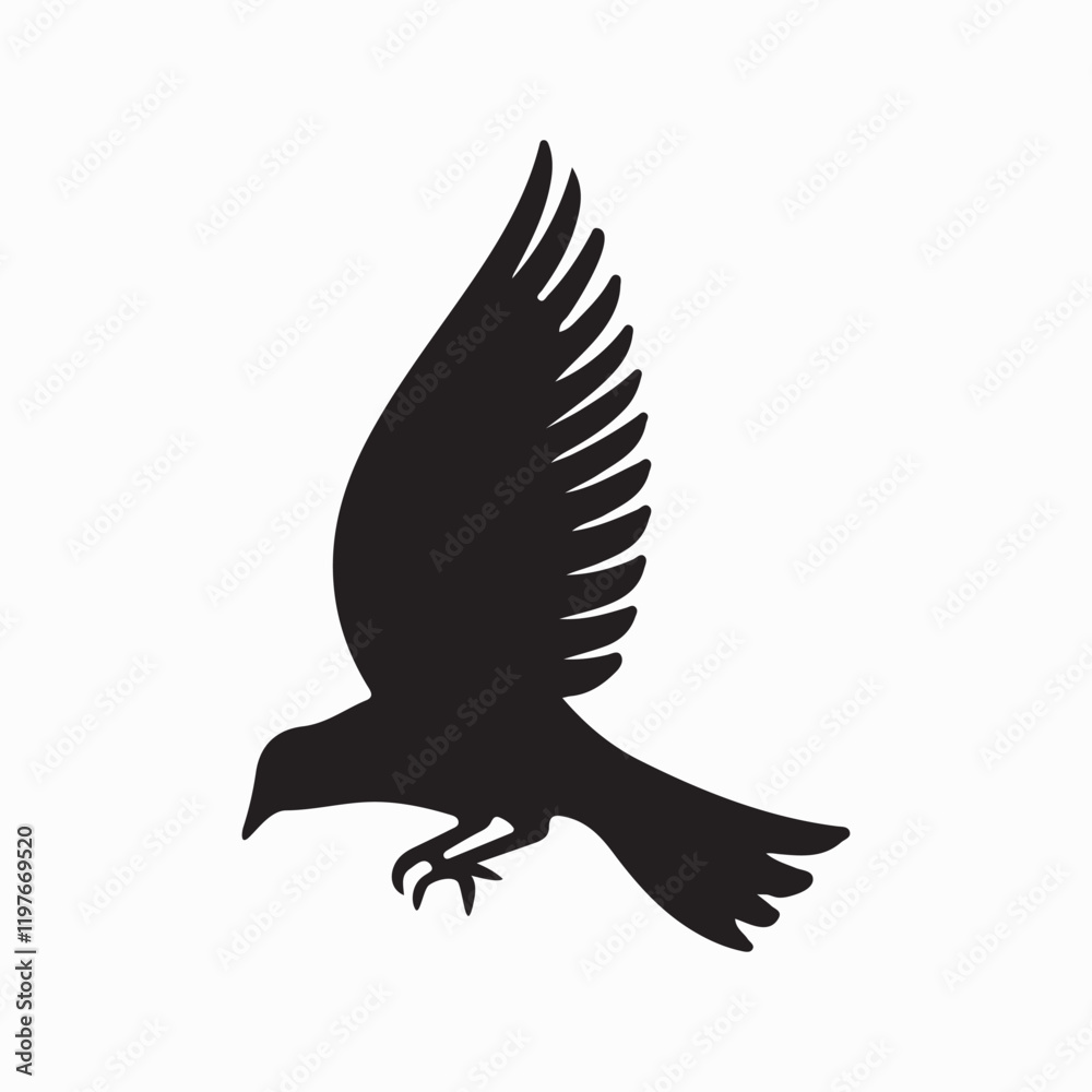 Obraz premium Bird Silhouette Vector Graphic